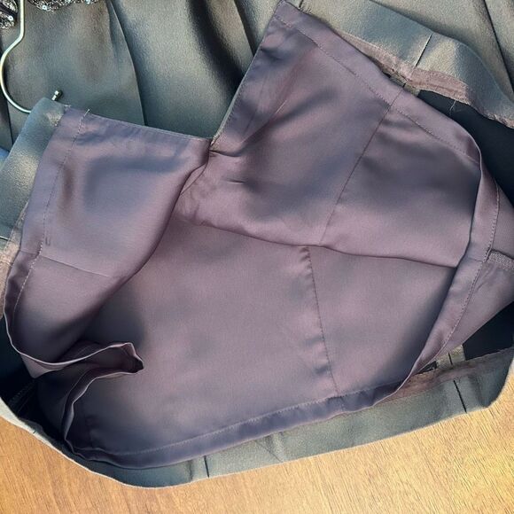 Kay Unger NWT Light Brown Strapless Sequence Mini Dress - Picture 7 of 7